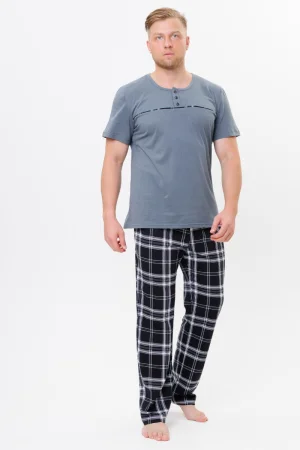 Костюм двойка мужской №2192/1 трикотаж (р-ры: 50-60) графитовый