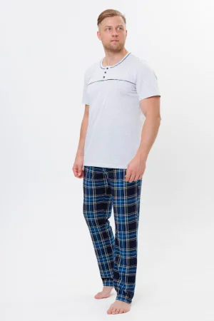 Костюм двойка мужской №2192 трикотаж (р-ры: 50-60) серый