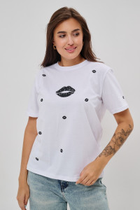 Футболка женская №88530 кулирка (р-ры: 46-60) белый