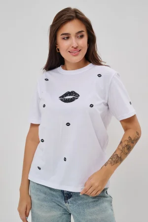 Футболка женская №88530 кулирка (р-ры: 46-60) белый