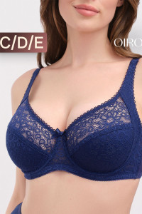 Бюстгальтер женский OIRO кружево 2808 OLIVIA синий