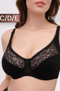 Бюстгальтер женский OIRO кружево 2808 OLIVIA черный