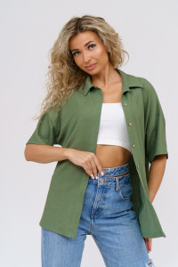 Туника женская №36740 жатка (последний размер) хаки 44,50