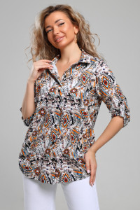 Рубашка женская №36955 кулирка (р-ры: 46-60) бежевый