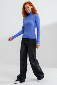 Водолазка женская №14439/6 кашкорсе (р-ры: 42-56) сиреневый