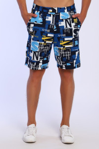 Шорты мужские №36813 кулирка (последний размер) синий 48,60