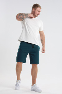 Шорты мужские №08 футер 2-х нитка (последний размер) петроль 62