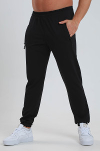 Брюки мужские №22282 футер 2-х нитка (последний размер) темно-синий 50,52