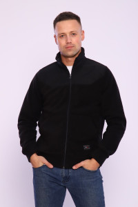 Толстовка мужская №63156 флис (последний размер) черный 52