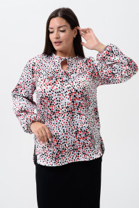 Туника женская №52359 креп-сатин (последний размер) красный 54-56