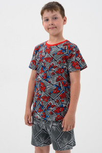 Пижама детская "Кумир" кулирка (последний размер) серый 152