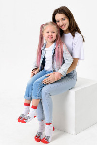 Носки детские "Тая" красный - упаковка 1 пара (последний размер) 18-20