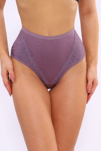 Трусы женские №45003 кулирка с лайкрой (последний размер) сирень 48,52