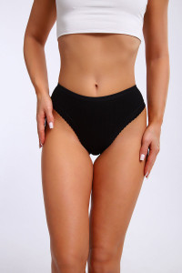 Трусы женские №28561 лапша (последний размер) черный 48