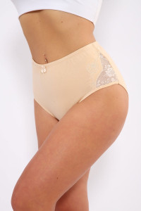 Трусы женские №28550 кулирка с лайкрой (последний размер) телесный 56