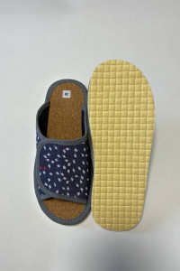 Тапки женские "Lepilov" арт. 122п эко-замша + пробка (последний размер) серый 42