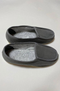 Тапки женские "Lepilov" арт. 111 смесовая ткань + рогожка (последний размер) серый 37