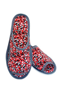 Тапки женские С-6ЖТПО-МР полиэстер (последний размер) мозаика красный 40-41