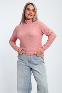Водолазка женская М430 лапша (р-ры: 46-56) розовый