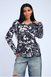 Джемпер женский "Джесси" джерси (р-ры: 48-62) роза