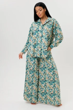 Костюм двойка женский №2221 кулирка (р-ры: 42-60) зеленый