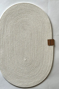 Салфетка сервировочная овальная №17101 молочный (последний размер) 25х40