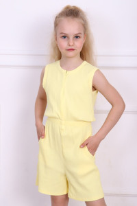 Комбинезон детский МЛШ-7 "Эрика" лапша (последний размер) желтый 152
