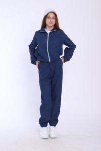 Костюм двойка детский "Злата" вельвет (последний размер) джинс 140