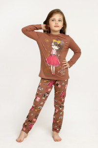 Пижама детская ФЛ-14 "Девочка с подарками" кулирка (последний размер) 116