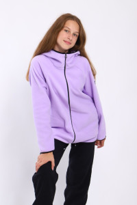 Толстовка детская "Респект" флис (последний размер) сиреневый 158