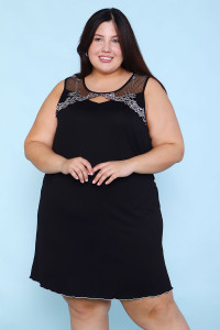 Сорочка женская 6425 вискоза (последний размер) черный 60