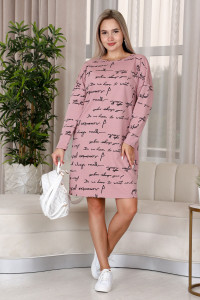 Платье женское П158 футер с лайкрой (последний размер) карамель 44,54,58