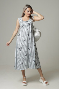 Сарафан женский СА101 кулирка (последний размер) зеленый 56