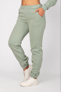 Брюки женские ФБ-8 "Рокси" футер 3-х нитка с начёсом (последний размер) шалфей 46,48,54