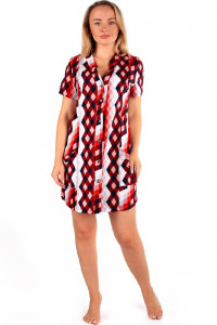 Туника женская К-89 "Лотос" кулирка (последний размер) красный ромб 48