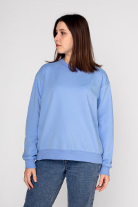Толстовка женская ФТ-18 "Мэнди" футер 2-х нитка (последний размер) голубой 46