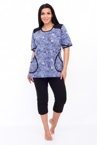 Костюм двойка женский "Дачный А" кулирка (последний размер) 54,62