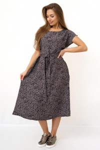 Платье женское "Ариадна" штапель (последний размер) серый 52,54