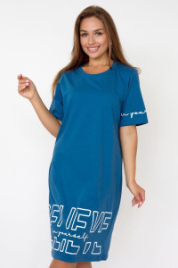 Платье женское "Вера И" кулирка (последний размер) индиго 48-50,60-62