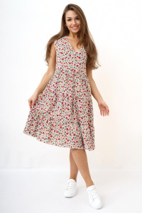 Платье женское "Саммер Б" штапель (последний размер) белый 48