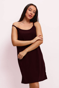 Сорочка женская "Белая Ночь" кулирка (последний размер) шоколад 52-54,56-58