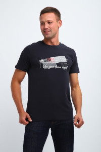 Футболка мужская №058 кулирка пенье (р-ры: M-6XL) темно-серый