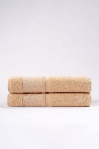 Набор махровых полотенец "Decorative" бежевый 2 шт.