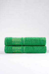 Набор махровых полотенец "Decorative" зеленый 2 шт.