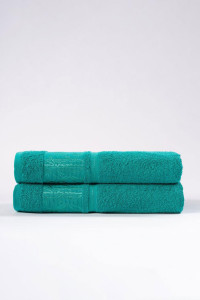 Набор махровых полотенец "Decorative" морская волна 2 шт.