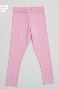 Легинсы детские "Узоры" №053111 кулирка с лайкрой (р-ры: 104-152) розовый