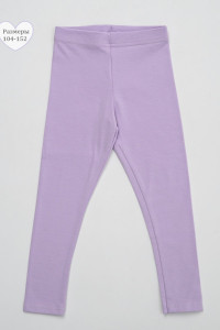 Легинсы детские "Узоры" №053111 кулирка с лайкрой (р-ры: 104-152) сиреневый