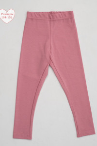Легинсы детские "Узоры" №053111 кулирка с лайкрой (р-ры: 104-152) сухая роза