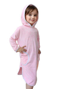 Туника детская №33055 велюр (р-ры: 110-152) розовый