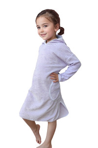 Туника детская №33055 велюр (р-ры: 110-152) лавандовый